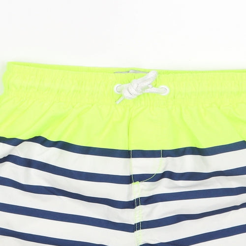 Matalan Boys Multicoloured Striped Polyester Sweat Shorts Size 6-7 Years  Regular Drawstring