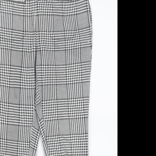 Gap Girls Black Plaid Cotton Capri Trousers Size 8 Years  Regular Pullover