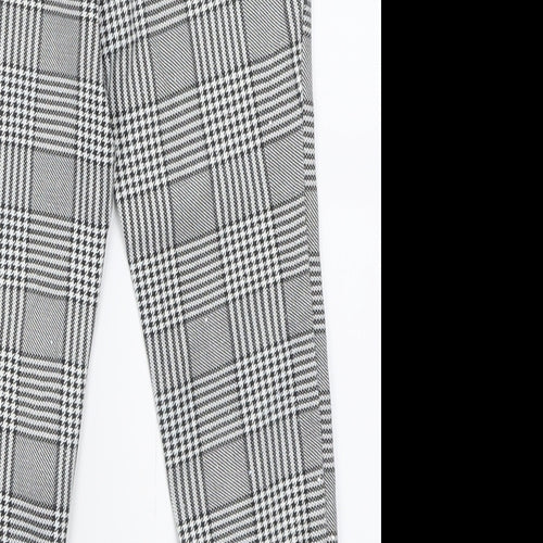 Gap Girls Black Plaid Cotton Capri Trousers Size 8 Years  Regular Pullover