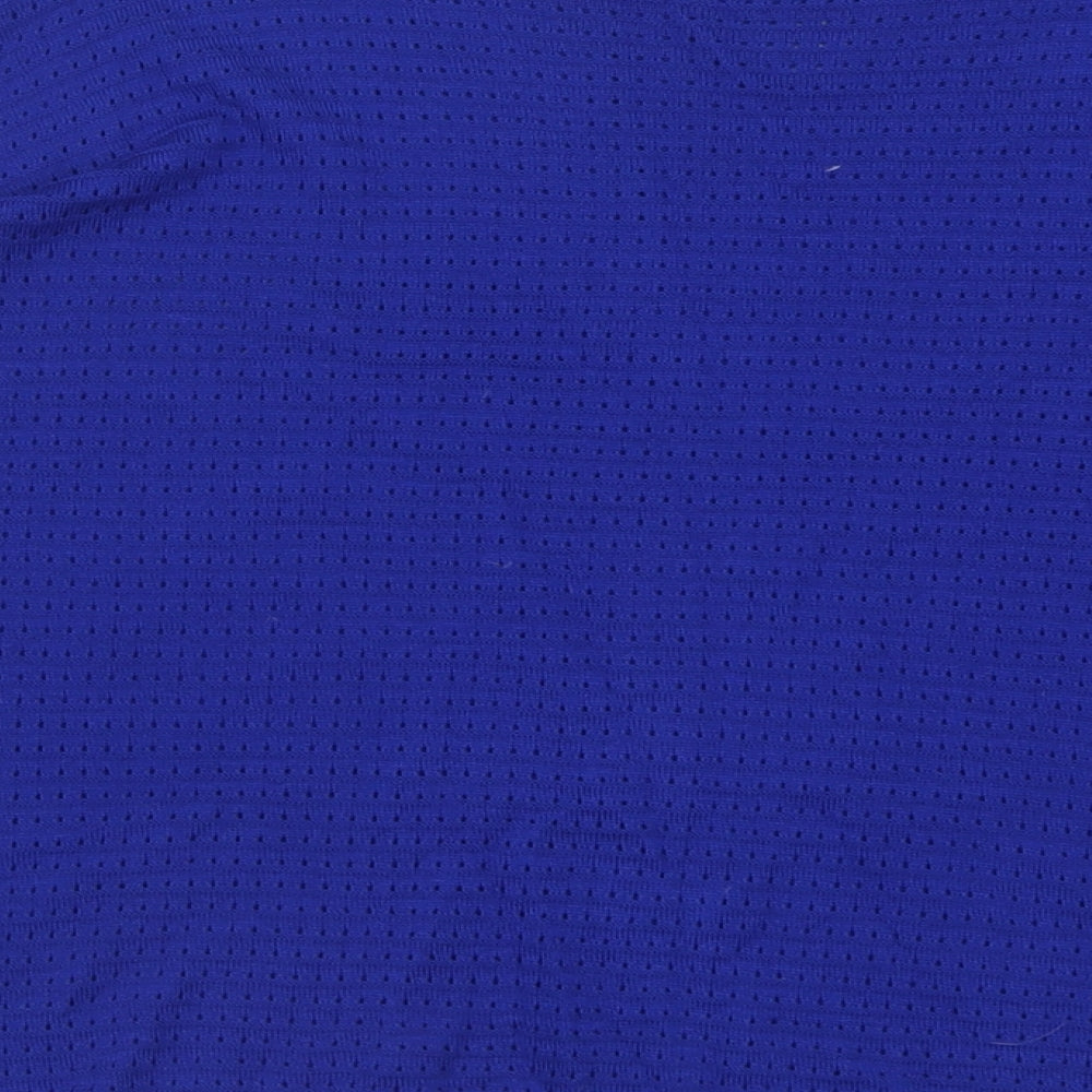 Stradivarius Womens Blue Boat Neck  Acrylic Pullover Jumper Size M