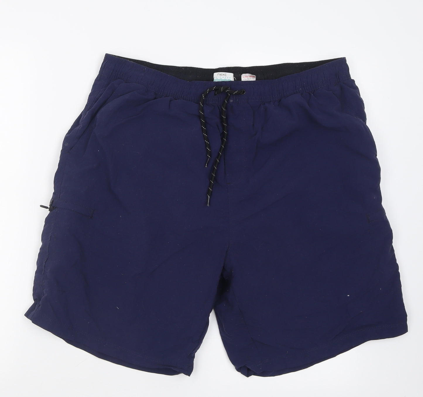 NEXT Mens Blue  Nylon Bermuda Shorts Size XL L7 in Regular Tie