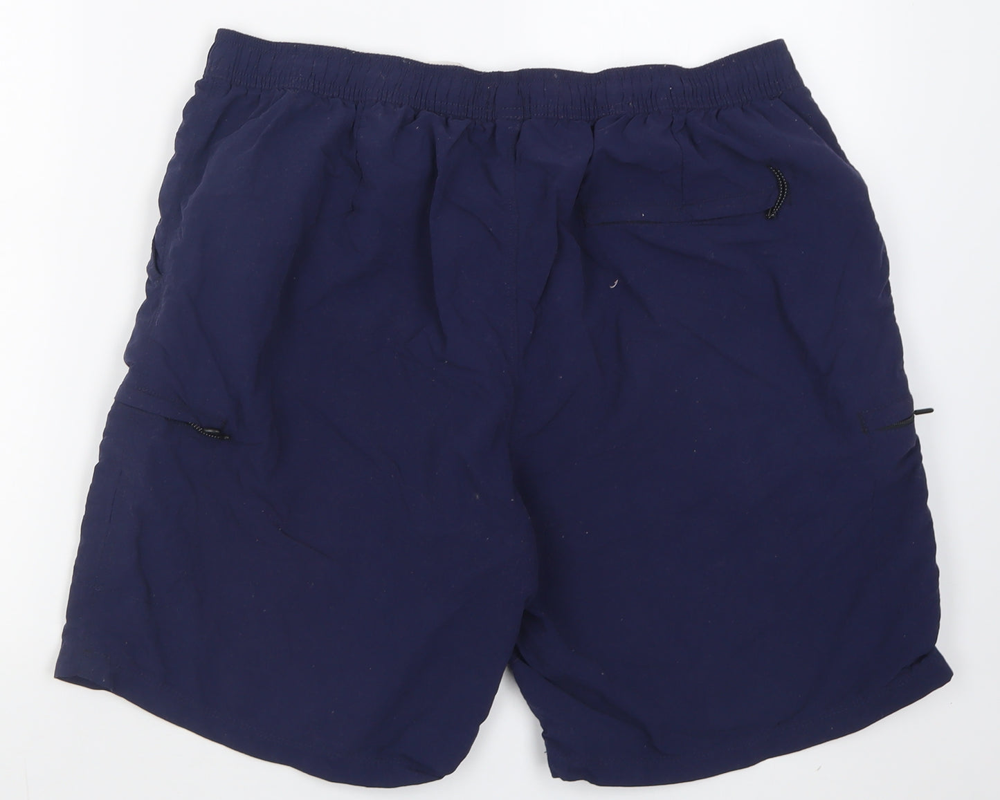 NEXT Mens Blue  Nylon Bermuda Shorts Size XL L7 in Regular Tie