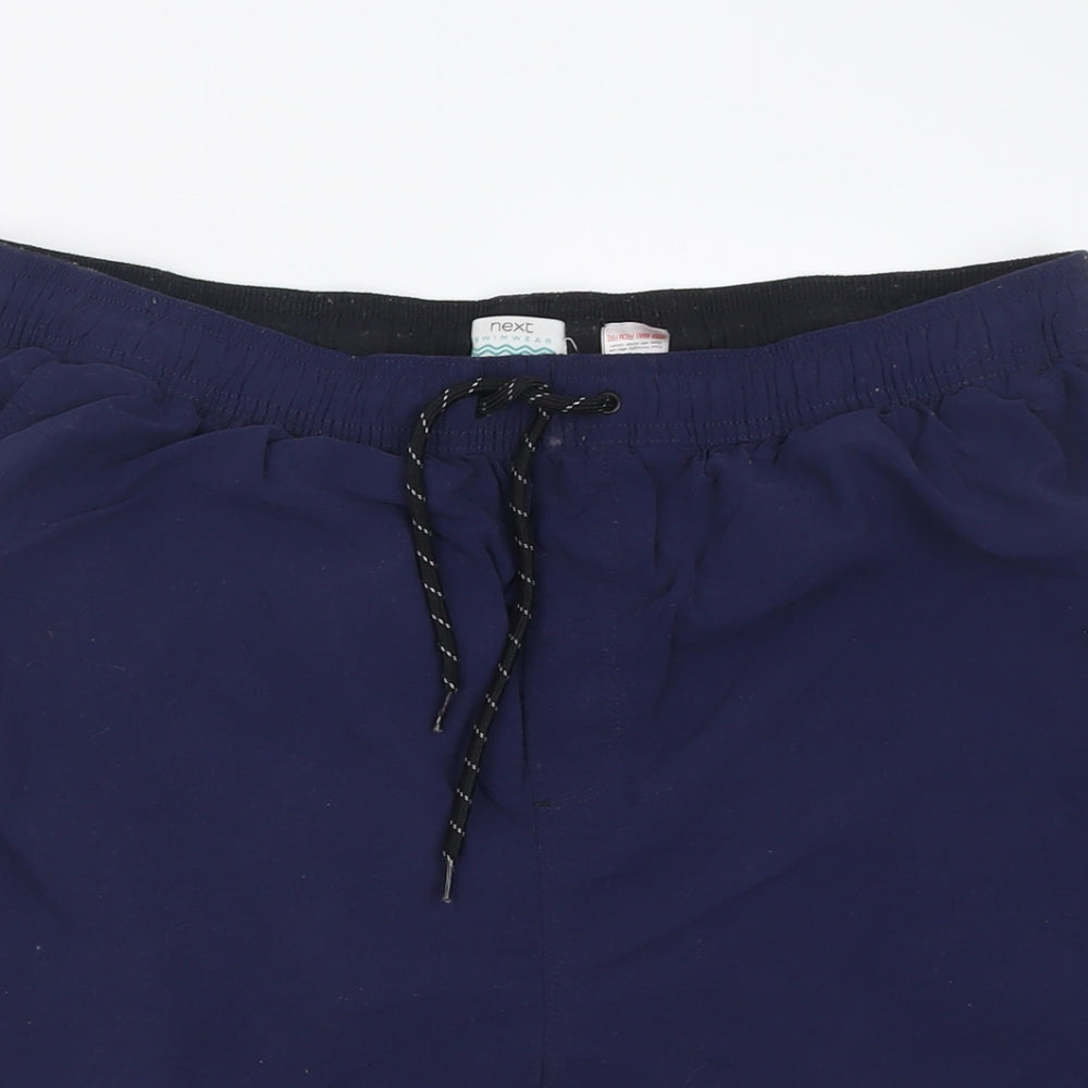NEXT Mens Blue  Nylon Bermuda Shorts Size XL L7 in Regular Tie