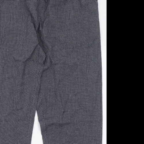 NEXT Mens Blue Plaid Cotton  Pyjama Pants Size XL  Tie