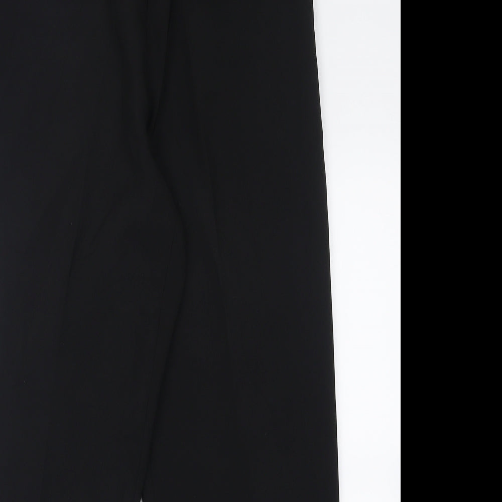 Buttercups Womens Black  Polyester Cropped Trousers Size 10 L24 in Regular Zip