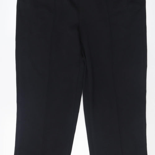 Bm collection Womens Black  Polyester Trousers  Size 14 L29 in Regular
