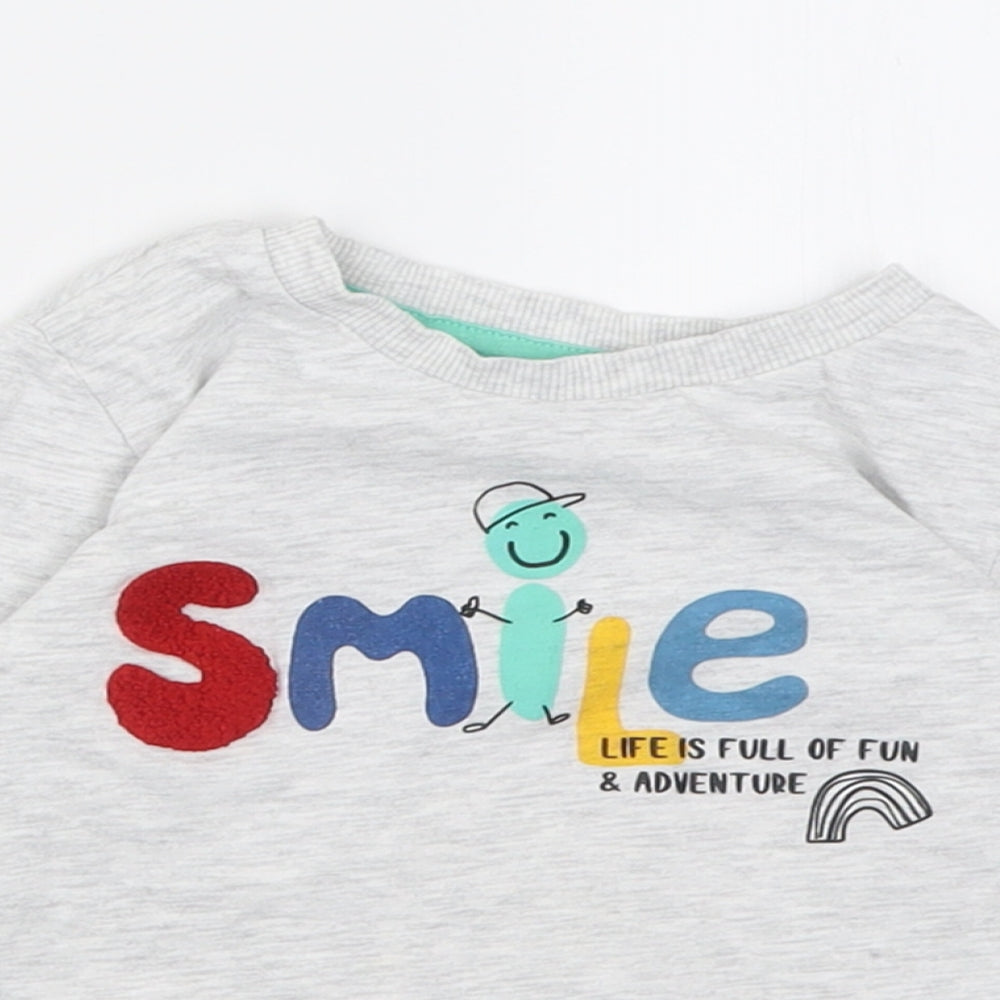 bmatalan  Grey  Cotton Camisole  Size 18-24 Months Crew Neck Pullover