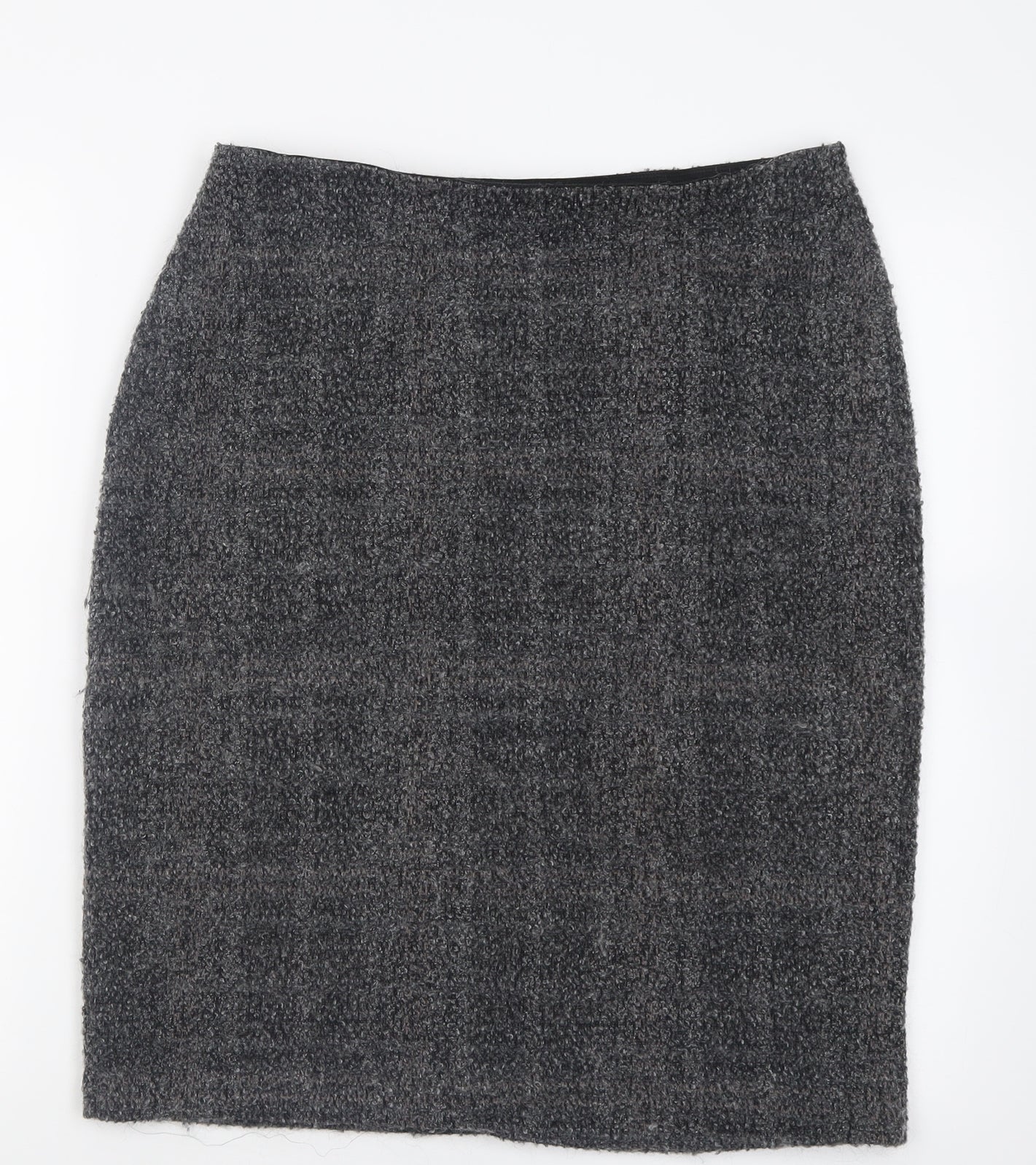 Marks and Spencer Womens Grey  Acrylic A-Line Skirt Size 16