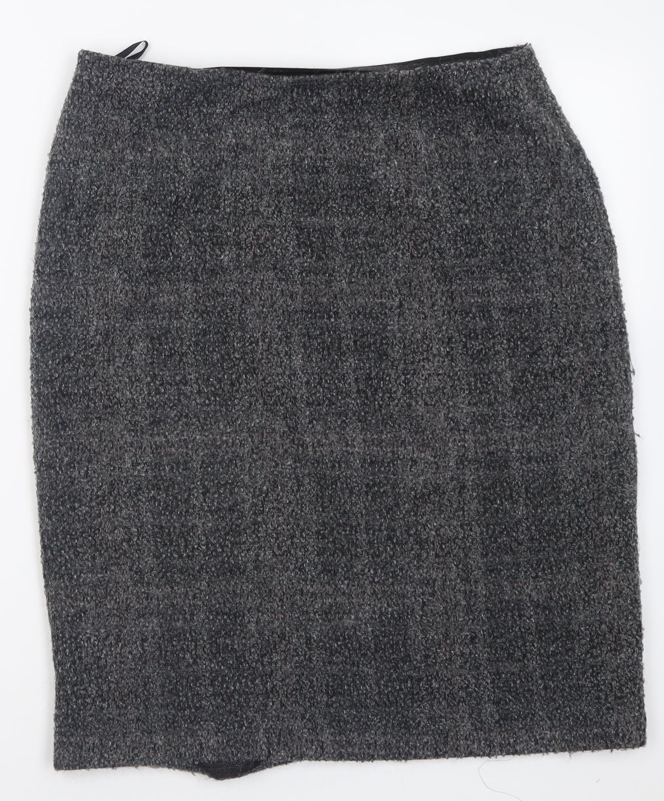 Marks and Spencer Womens Grey  Acrylic A-Line Skirt Size 16