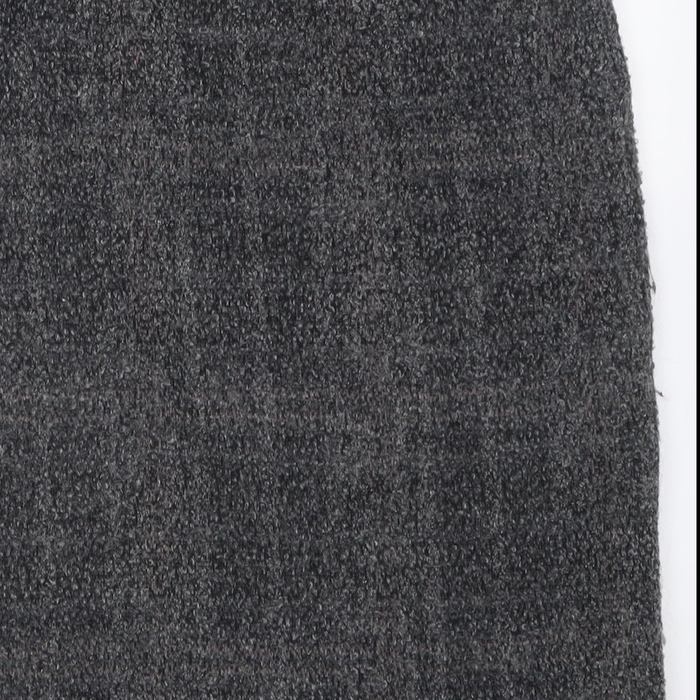 Marks and Spencer Womens Grey  Acrylic A-Line Skirt Size 16