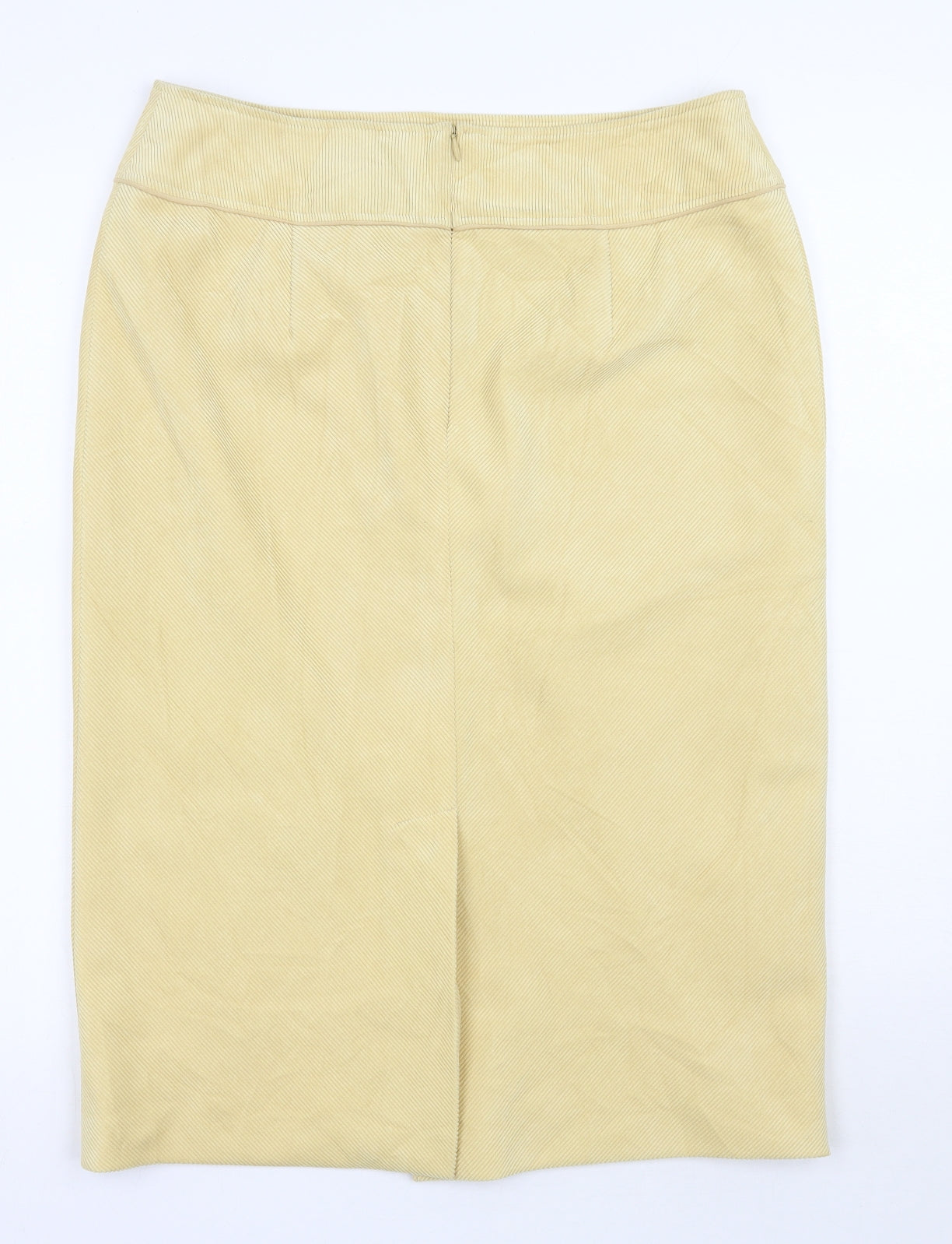 Gelco Womens Yellow  Polyester A-Line Skirt Size 14   Zip