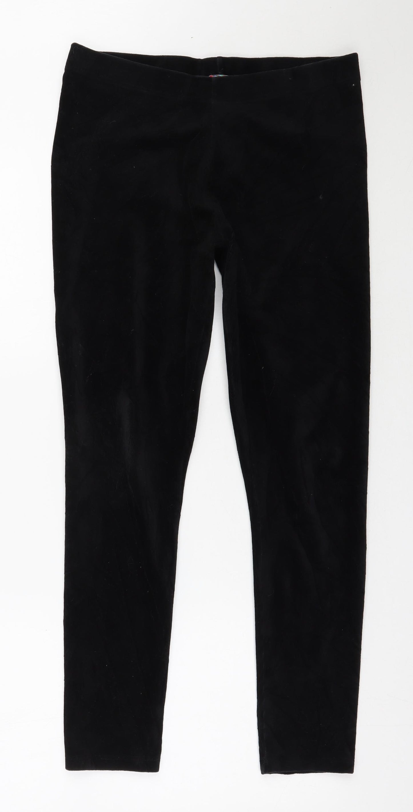 Indigo Womens Black  Cotton Pedal Pusher Leggings Size 16 L27 in