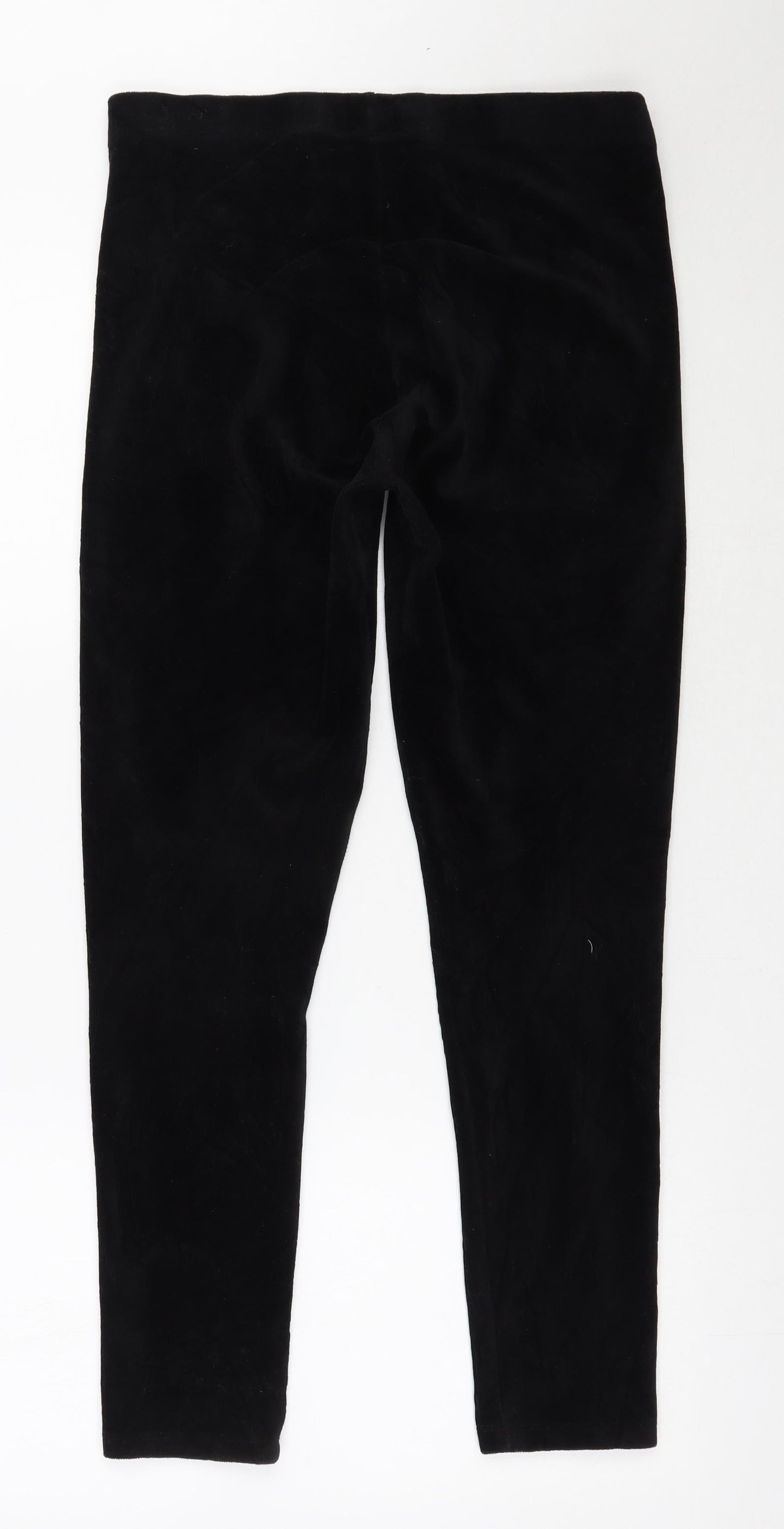 Indigo Womens Black  Cotton Pedal Pusher Leggings Size 16 L27 in