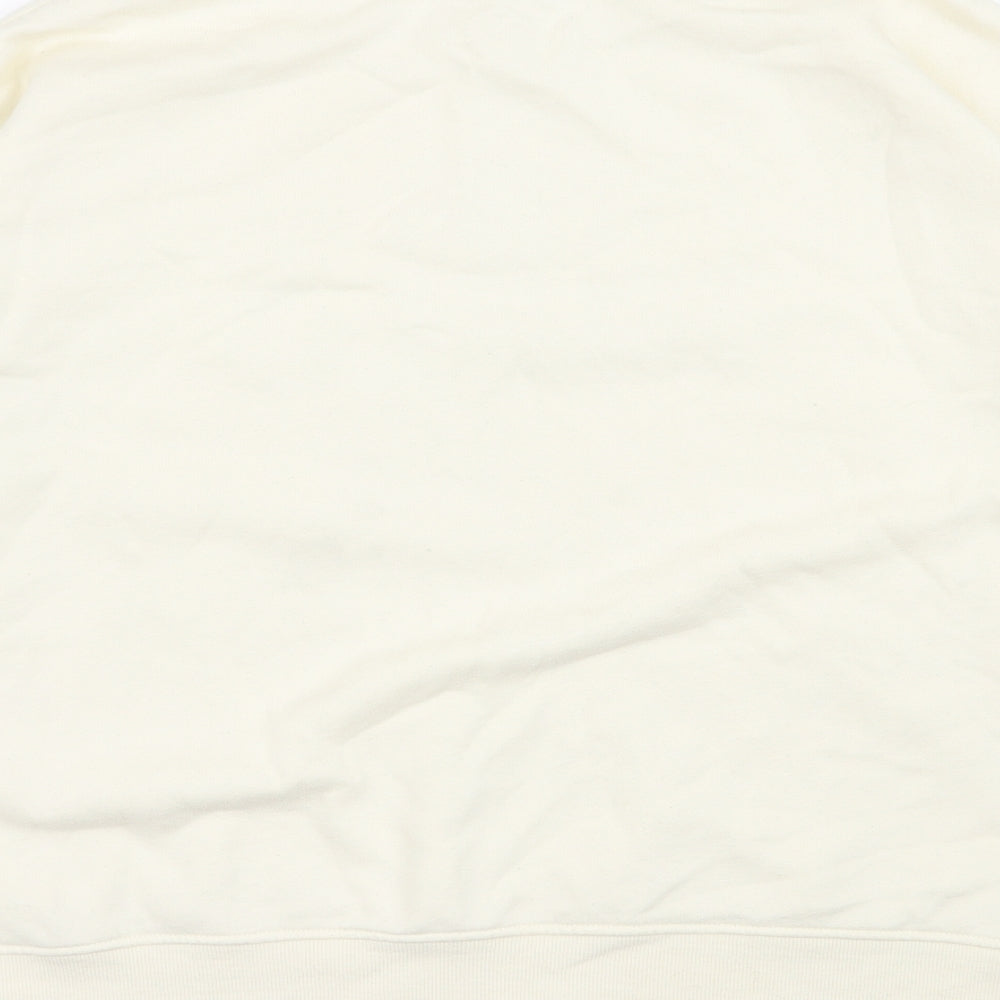 Primark Womens Ivory  Cotton Pullover Sweatshirt Size 12  Pullover
