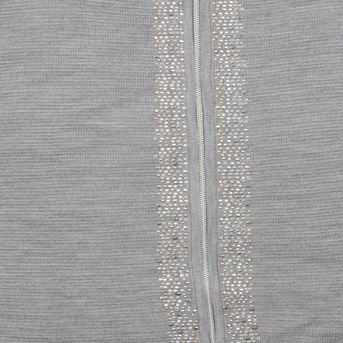 Anthology Womens Grey Scoop Neck  Acrylic Pullover Jumper Size 20