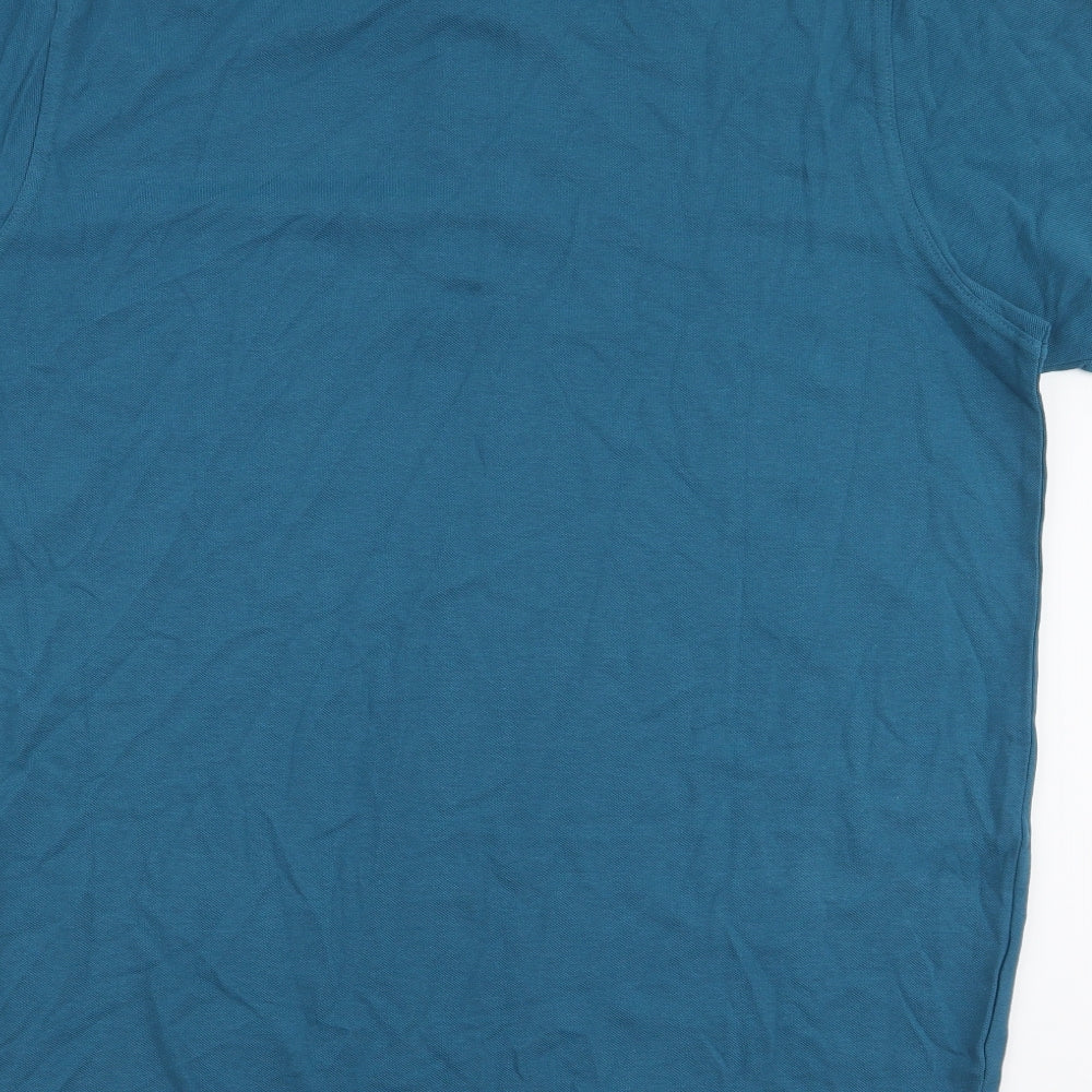 Pierre Cardin Mens Blue  100% Cotton  Polo Size XL Collared Button