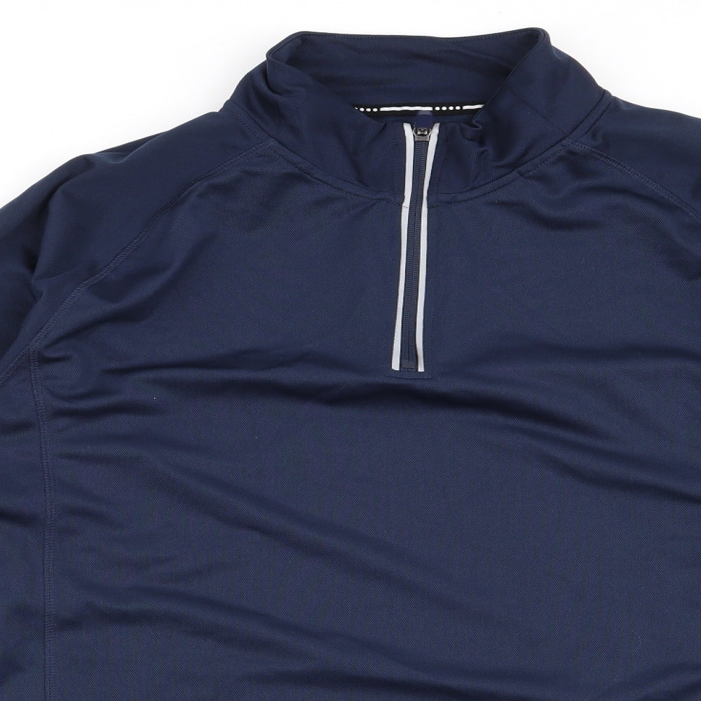 Souluxe Mens Blue  Polyester Pullover Sweatshirt Size XL