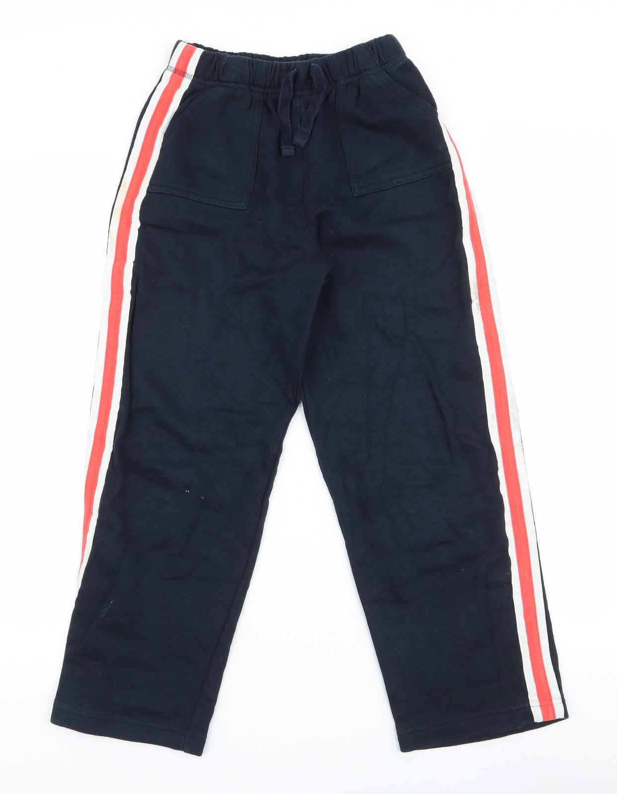 Cherokee Boys Blue Striped Cotton Jogger Trousers Size 10-11 Years  Regular Drawstring