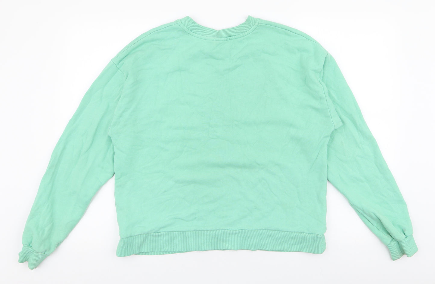 ASOS Womens Green  100% Cotton Pullover Sweatshirt Size 8  Pullover - Amore