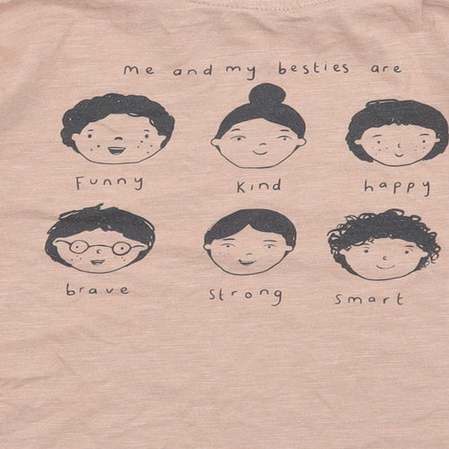 George Boys Beige  Polyester Jersey T-Shirt Size 2-3 Years Round Neck Pullover - Friends