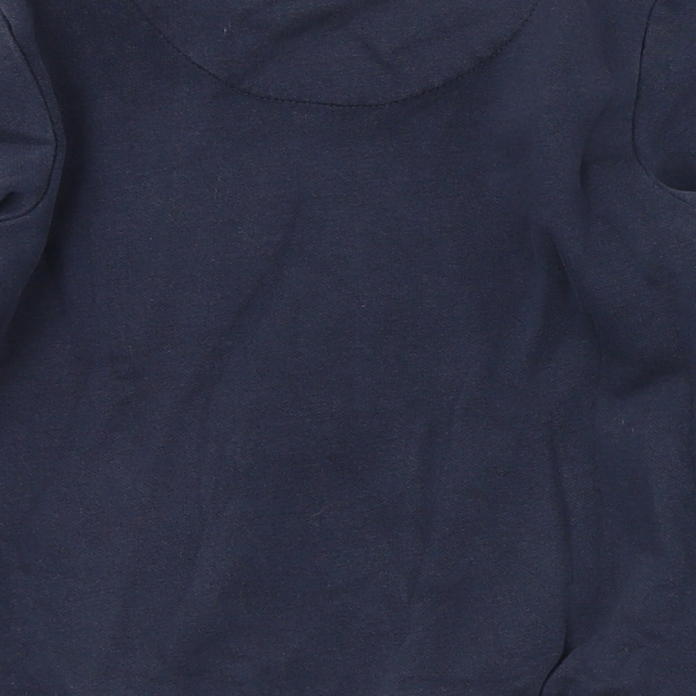 F&F Boys Blue Round Neck  Cotton Pullover Jumper Size 3-4 Years  Pullover