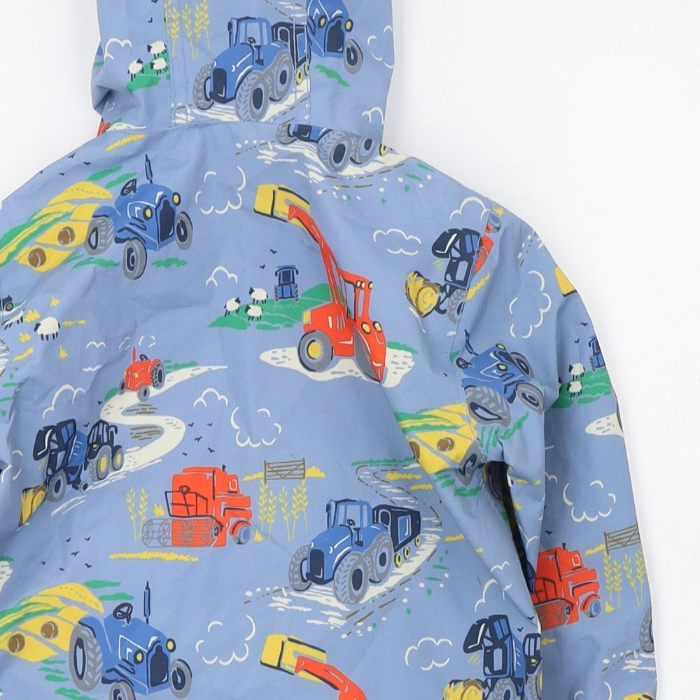 Baby Boden Boys Blue   Rain Coat Coat Size 2-3 Years  Zip