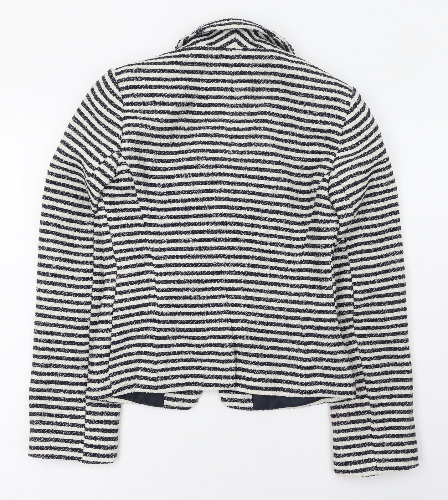 Atmosphere Womens Ivory Striped  Jacket  Size 6  Button - Blazer