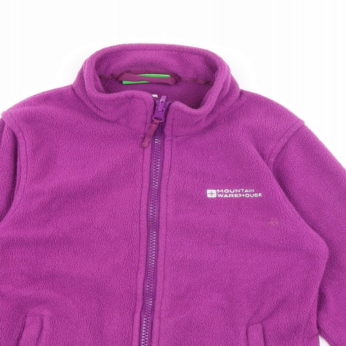 Mountain Warehouse Girls Purple   Jacket  Size 7-8 Years  Zip