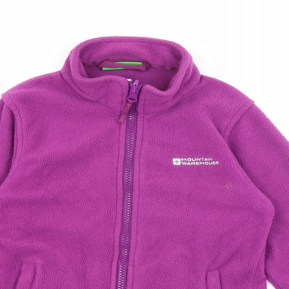 Mountain Warehouse Girls Purple   Jacket  Size 7-8 Years  Zip