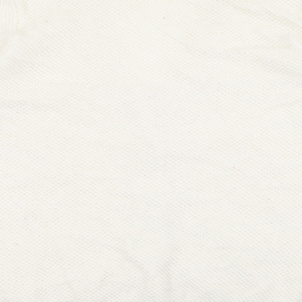 Primark Womens Ivory V-Neck  Viscose Cardigan Jumper Size 18