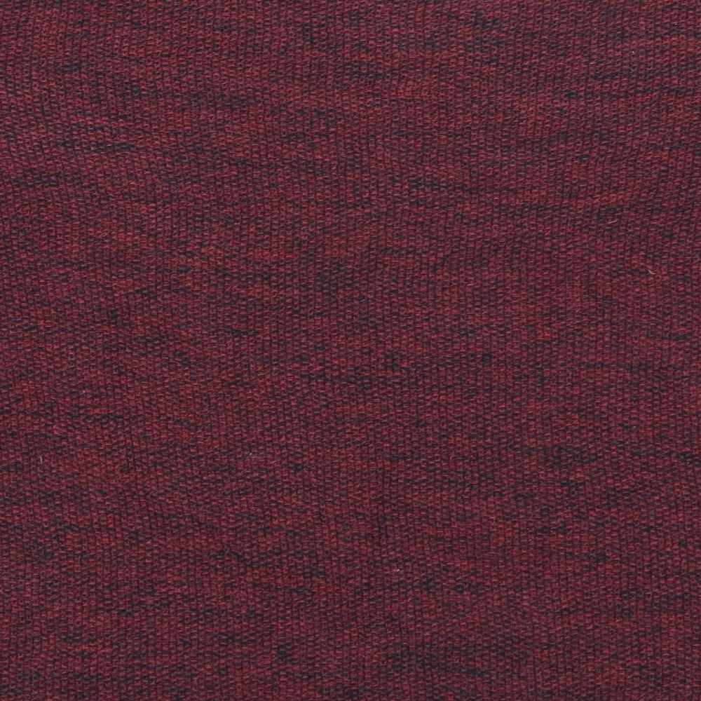 H&M Womens Red V-Neck  Cotton Pullover Jumper Size L