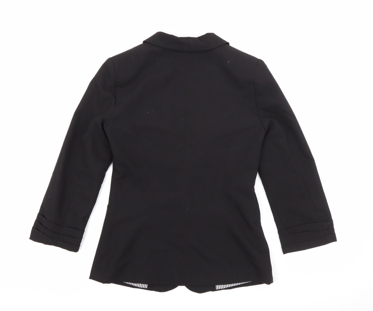 Atmosphere Womens Black  Polyester Jacket Blazer Size 6