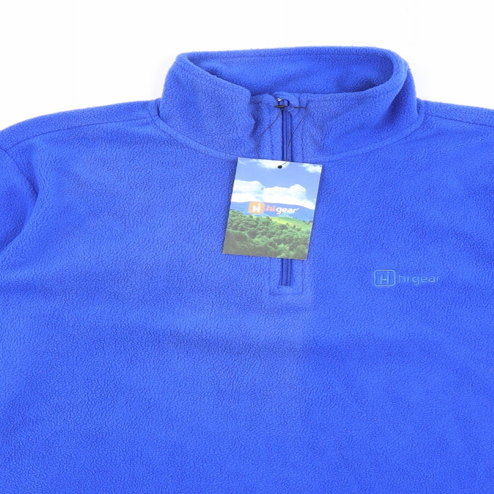 Hi Gear Womens Blue High Neck  Polyester Pullover Jumper Size 12