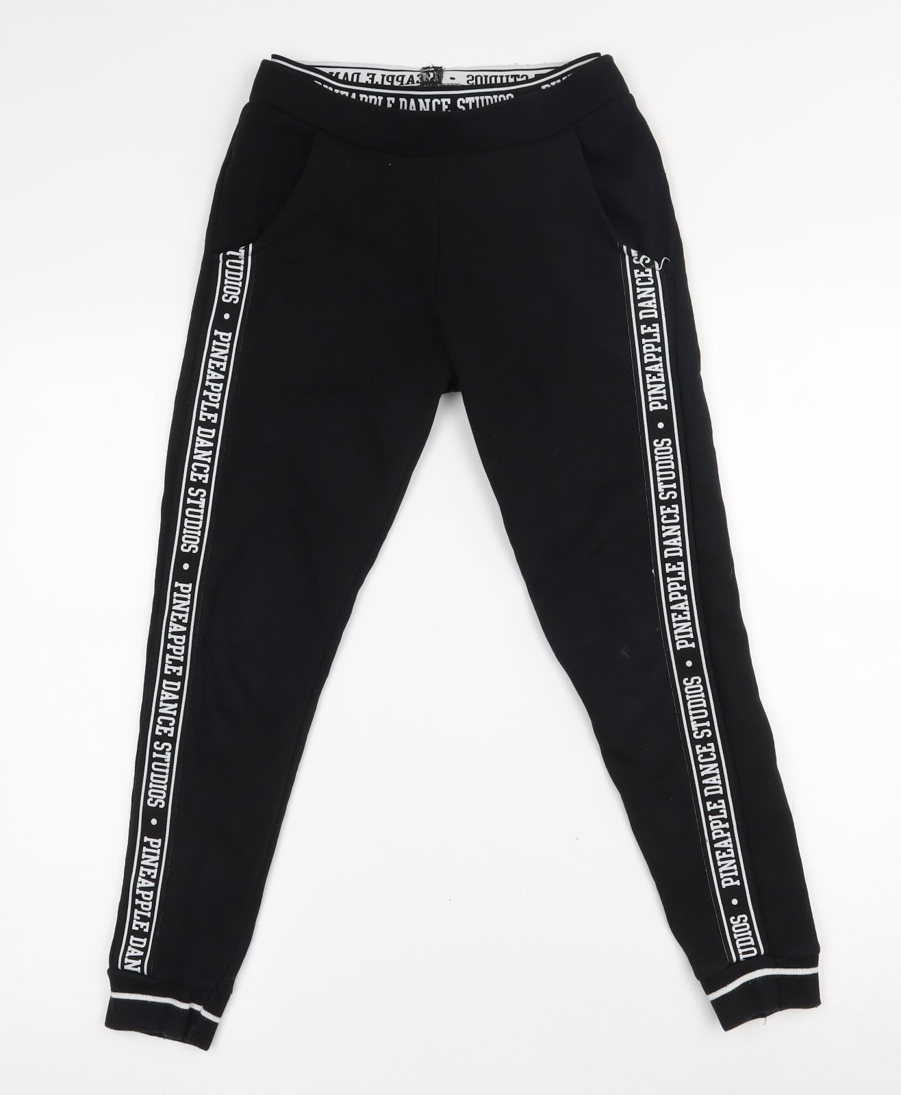 Primark Girls Black  Cotton Jogger Trousers Size 10-11 Years  Regular Pullover
