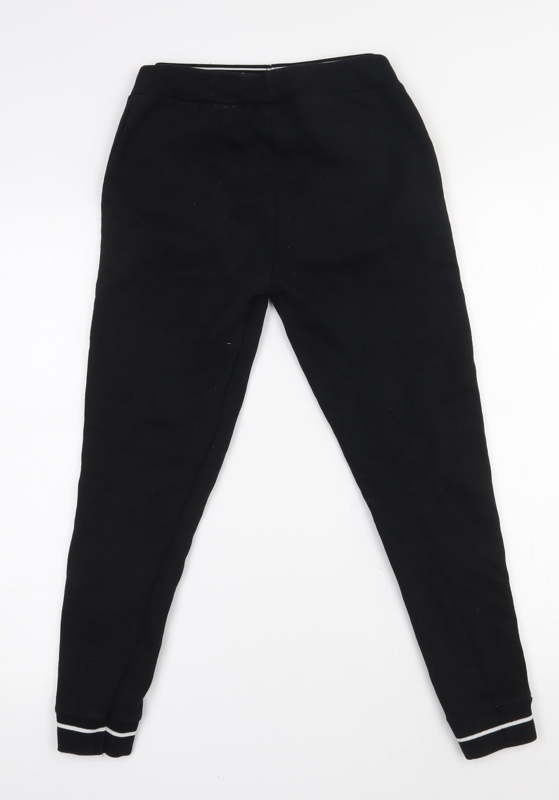 Primark Girls Black  Cotton Jogger Trousers Size 10-11 Years  Regular Pullover