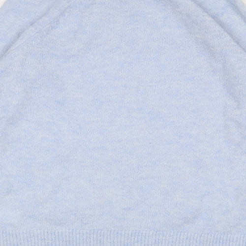 H&M Womens Blue Round Neck  Polyamide Pullover Jumper Size 8