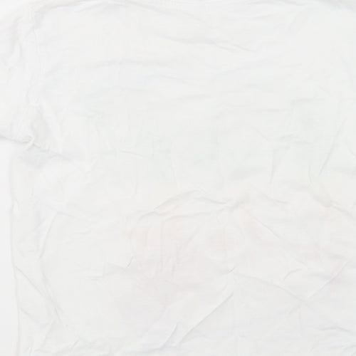 United Gamer Boys White  Cotton Pullover T-Shirt Size 6-7 Years Crew Neck Pullover - Gamer