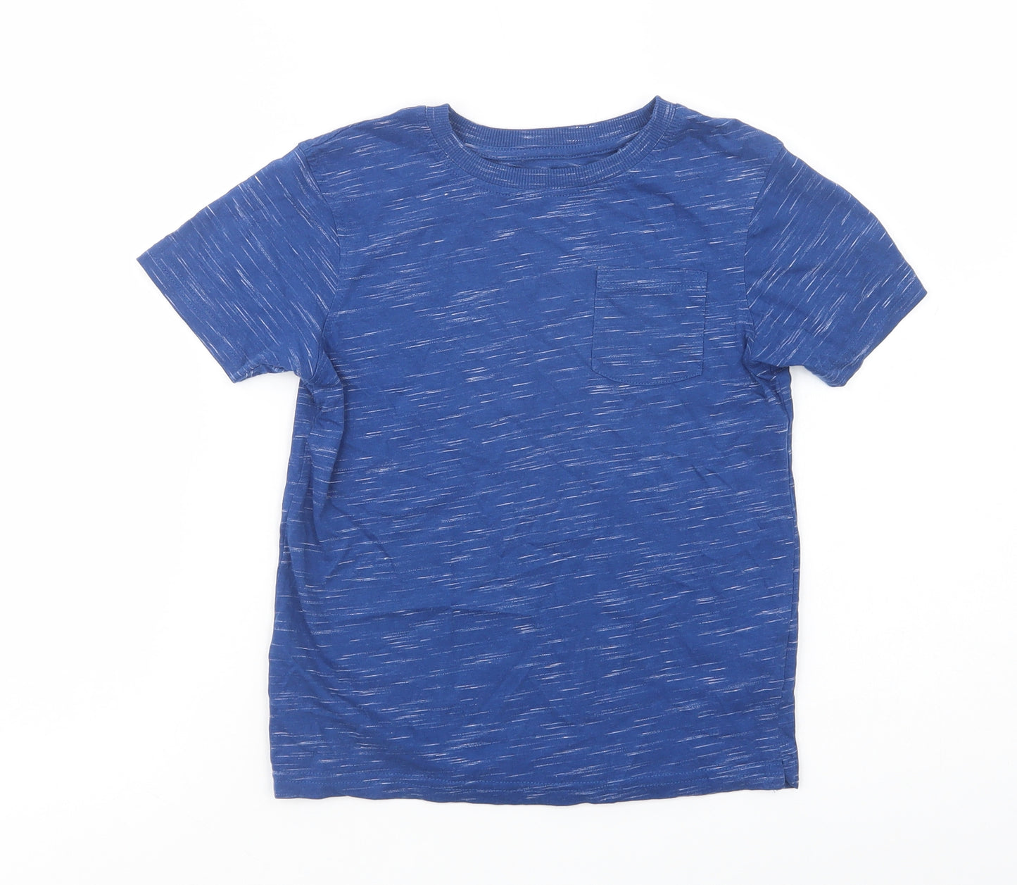 George Boys Blue  Cotton Pullover Polo Size 6-7 Years Crew Neck Pullover