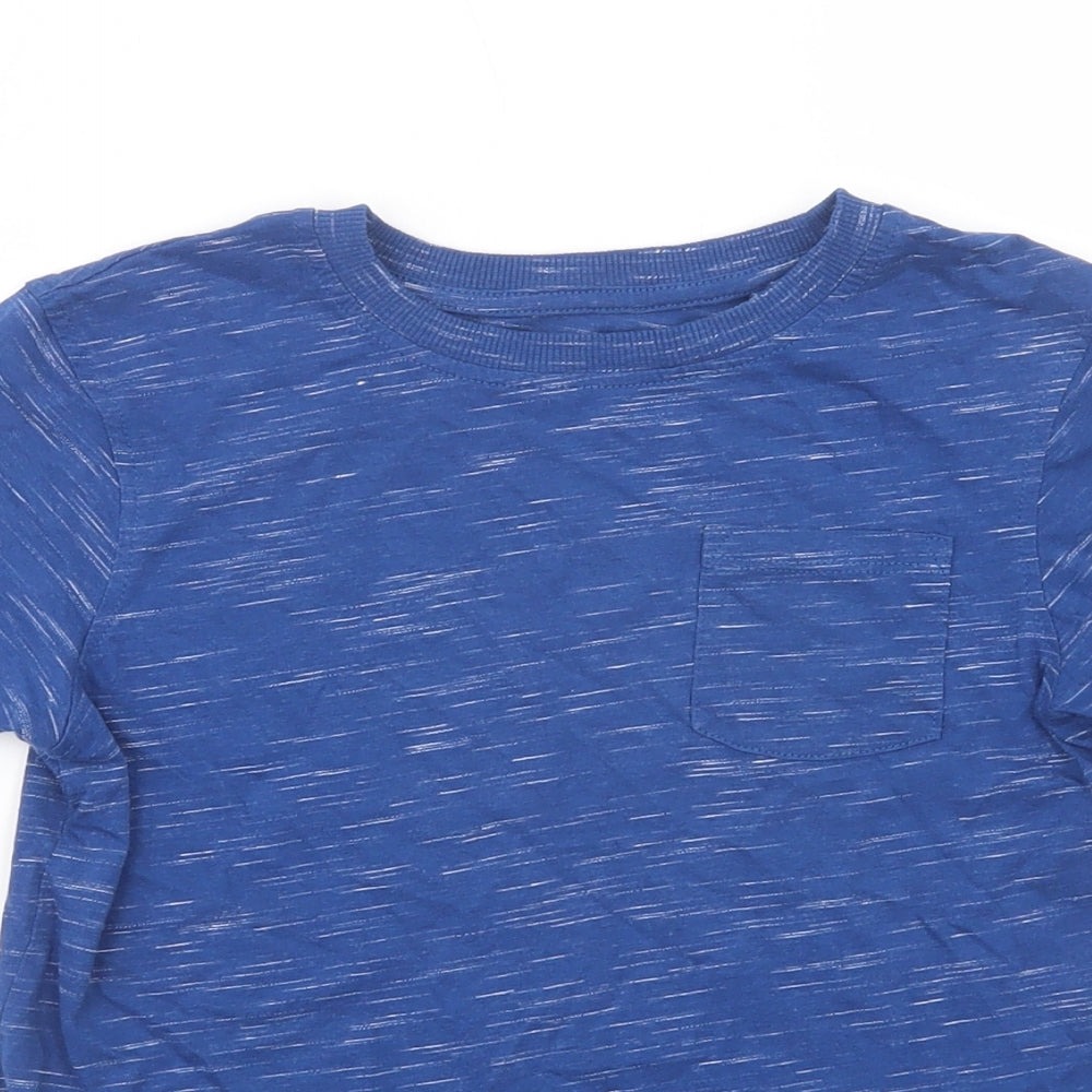 George Boys Blue  Cotton Pullover Polo Size 6-7 Years Crew Neck Pullover