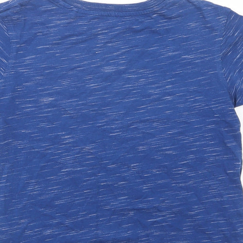George Boys Blue  Cotton Pullover Polo Size 6-7 Years Crew Neck Pullover