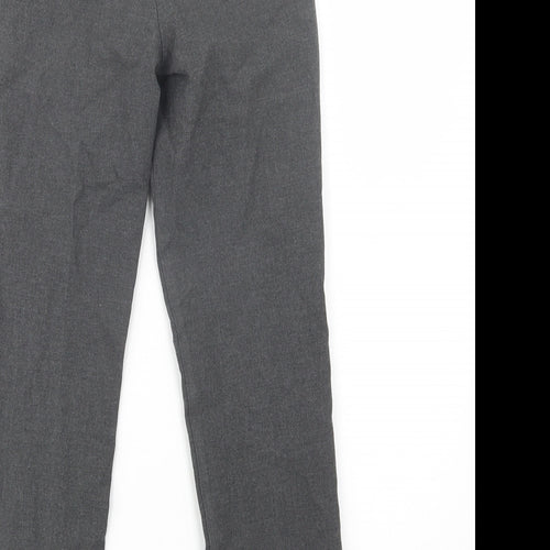Marks and Spencer Boys Grey  Polyester Dress Pants Trousers Size 8-9 Years  Regular Button - School Wear
