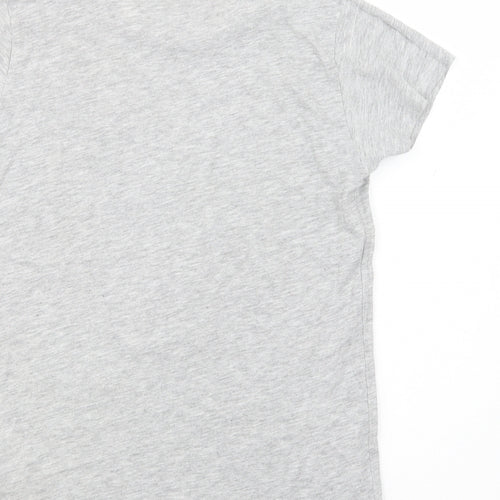 Pep & Co Girls Grey  Cotton Pullover T-Shirt Size 10-11 Years Crew Neck Pullover - Queen of Sass