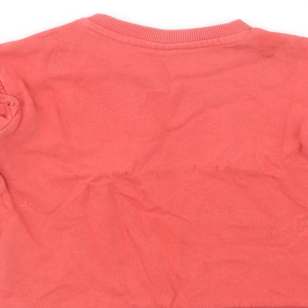 H&M Baby Red  Cotton Pullover Jumper Size 12-18 Months  Snap - Bee You