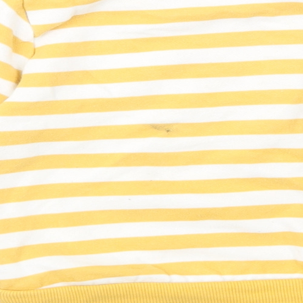 Dunnes Stores Baby Yellow Striped Cotton Pullover Jumper Size 18-24 Months  Pullover - Smile