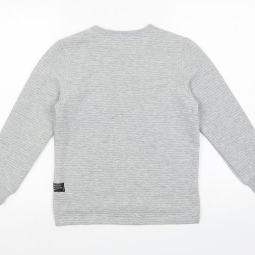 Primark Boys Grey  Polyester Pullover Sweatshirt Size 9-10 Years  Pullover