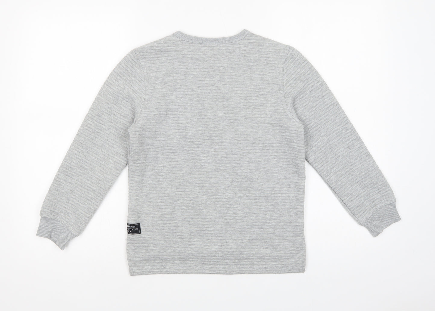 Primark Boys Grey  Polyester Pullover Sweatshirt Size 9-10 Years  Pullover