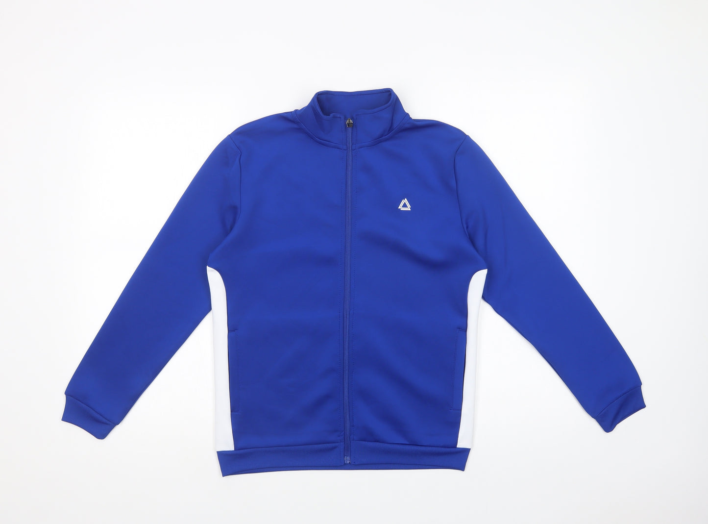 Dunnes Stores Boys Blue Colourblock Polyester Full Zip Sweatshirt Size 10-11 Years  Zip