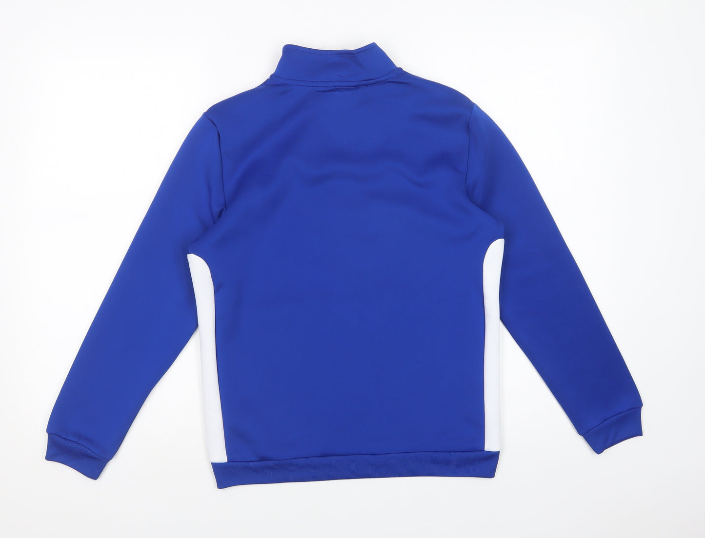 Dunnes Stores Boys Blue Colourblock Polyester Full Zip Sweatshirt Size 10-11 Years  Zip