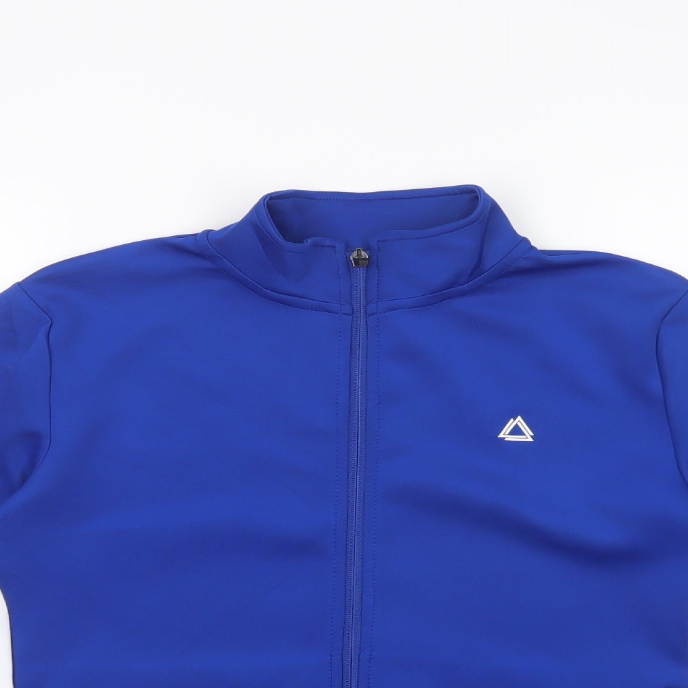 Dunnes Stores Boys Blue Colourblock Polyester Full Zip Sweatshirt Size 10-11 Years  Zip