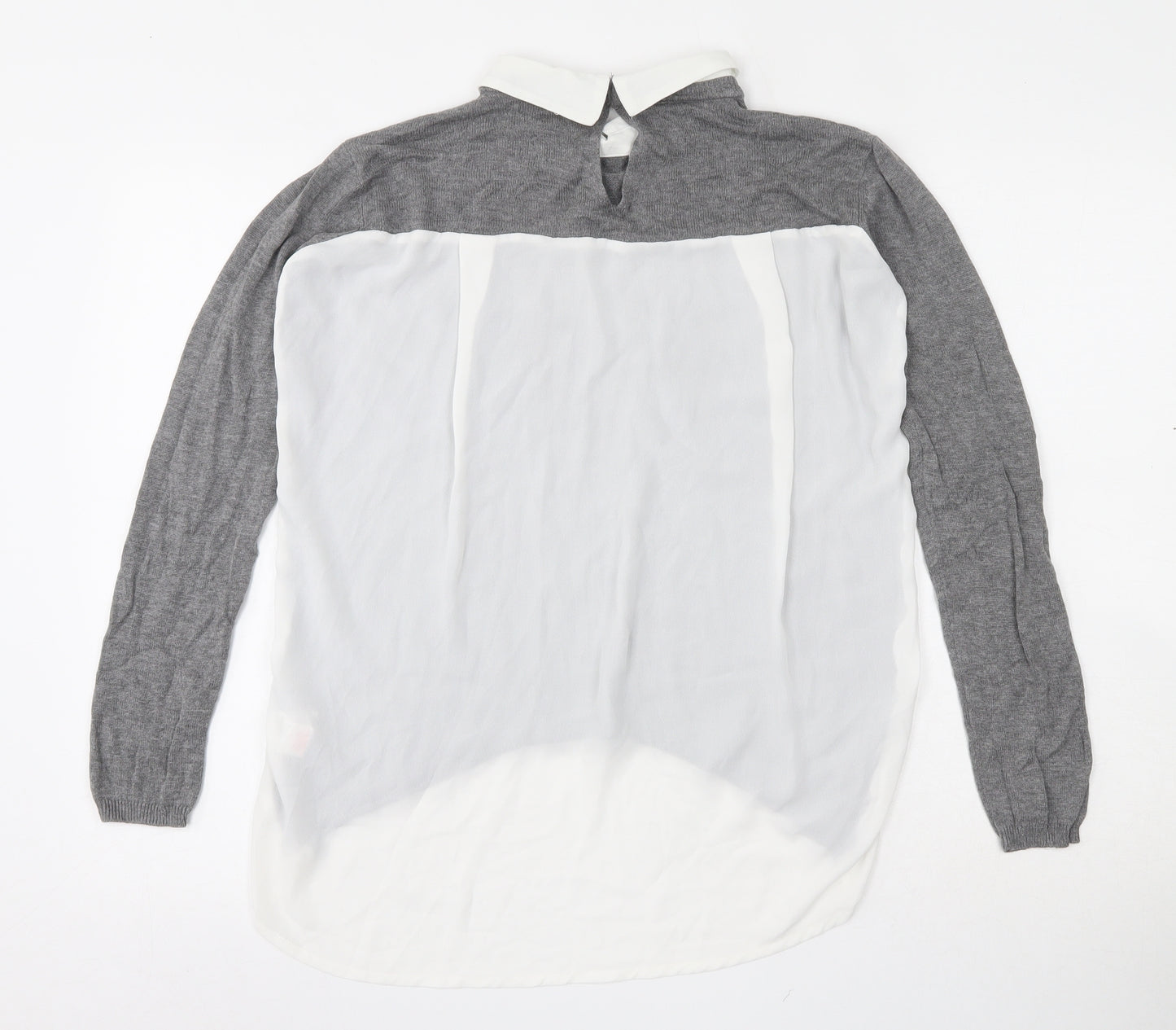 Atmosphere Womens White  Viscose Basic Blouse Size 8 Collared